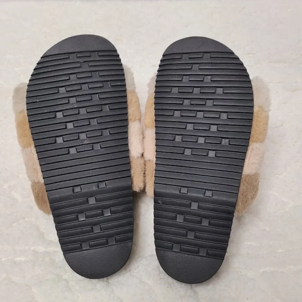 Roam Prism Slippers Faux Fur Cream - Picture 8 of 9